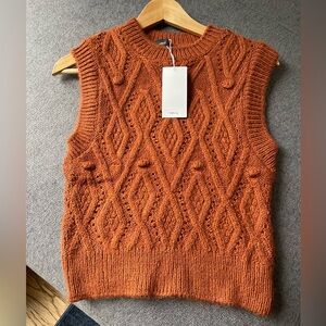 MANGO chunky knit sweater vest